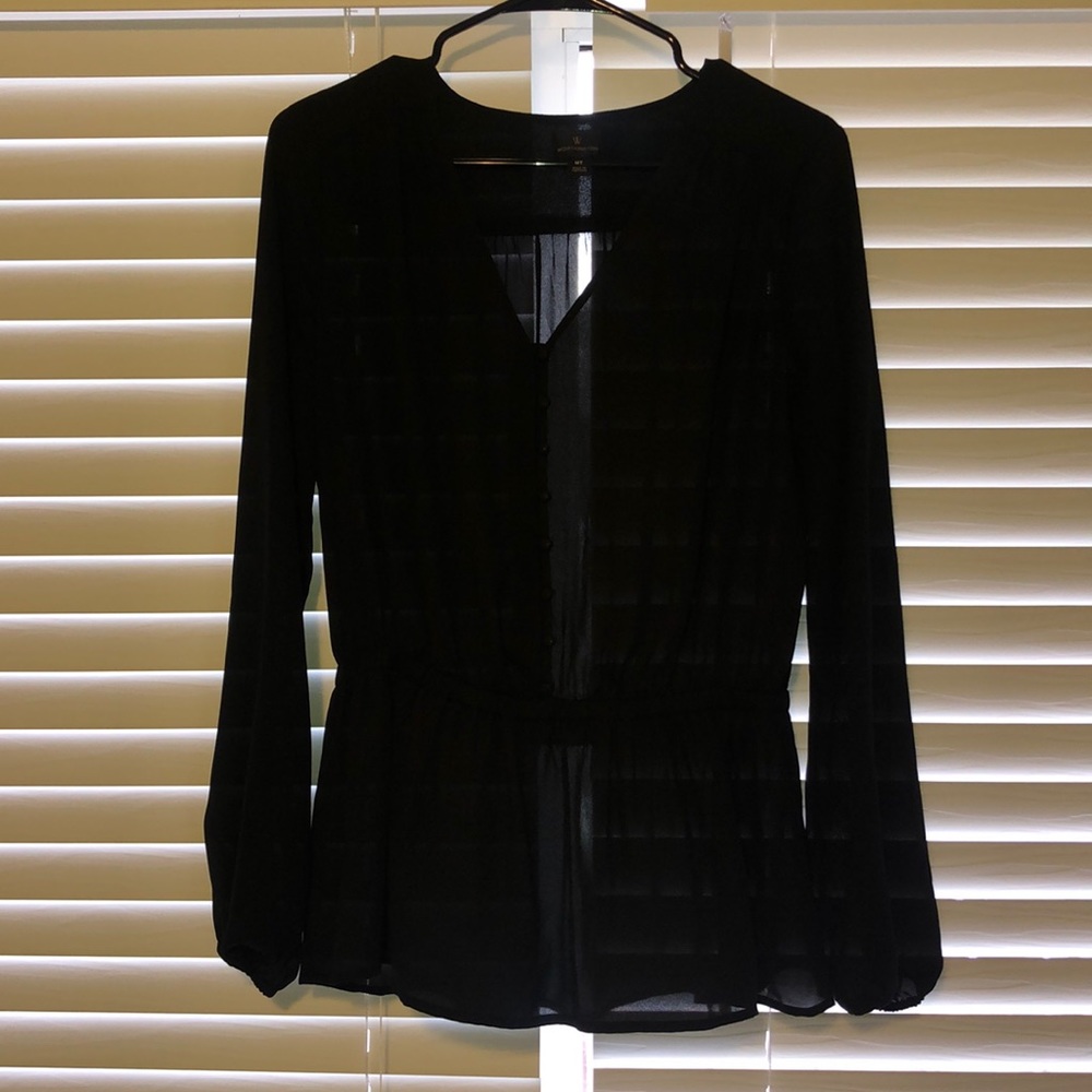 Black loose blouse